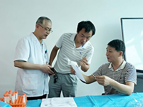 公司體檢現場
